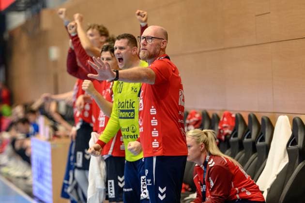 Ales, Pajovic Coach, SG Flensburg Handewitt GER, Thuringia, ThSV Eisenach vs SG Flensburg Handewitt, 1 Daikin Handballbundesliga, Handball, Matchday 9, Season 2025 2026, 16 10 2025 GER, Thuringia, ThSV Eisenach vs SG Flensburg Handewitt, 1 Daikin Handballbundesliga, Handball, Matchday 9, Season 2025 2026, 16 10 2025 Eisenach Copyright: xEibner-Pressefoto MartinxHerbstx EP_MHT