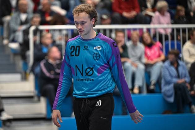 Germany, Handball, 2 Bundesliga, 8 Matchday, 2025 2026, TSV Bayer Dormagen vs HSG Krefeld Niederrhein, 17 10 2025, TSV Bayer Sportcenter, Dormagen, Germany, Christian Simonsen TSV Bayer Dormagen, 20 Copyright: xMarkusxVerwimpx