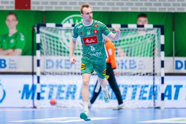 Florian Kranzmann GWD Minden, 05 cheers after scoring goal GER, GWD Minden vs TSV Hannover Burgdorf, Handball, 1 Bundesliga, Matchday 9, Season 2025 2026, 19 10 2025 GER, GWD Minden vs TSV Hannover Burgdorf, Handball, 1 Bundesliga, Matchday 9, Season 2025 2026, 19 10 2025 Luebbecke Copyright: xEibner-Pressefoto JanxRollingerx EP_JSK
