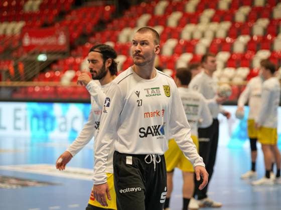 1 appearance for keeper Dennis Wipf VfL Eintracht Hagen, 27 changed from TuSEM Essen VfL Eintracht Hagen vs Eulen Ludwigshafen, Handball, 2 Bundesliga, Matchday 8, Season 2025 2026, 20 10 2025 VfL Eintracht Hagen vs Eulen Ludwigshafen, Handball, 2 Bundesliga, Matchday 8, Season 2025 2026, 20 10 2025 Hagen Copyright: xEibner-Pressefoto DamianxKruczynx EP_DKI