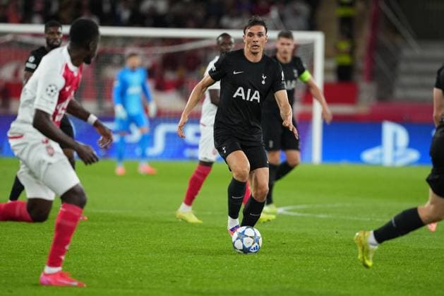 Joao Palhinha of Tottenham Monaco v Tottenham Hotspur, UEFA Champions League, Group Stage, Football, Stade Louis II, Monaco - 22 Oct 2025Monaco Stade Louis II Monaco EDITORIAL USE ONLY No use with unauthorised audio, video, data, fixture lists, club league logos or live services. Online in-match use limited to 120 images, no video emulation. No use in betting, games or single club league player publications. Copyright: xDavexWinter Shutterstockx 15552361ai