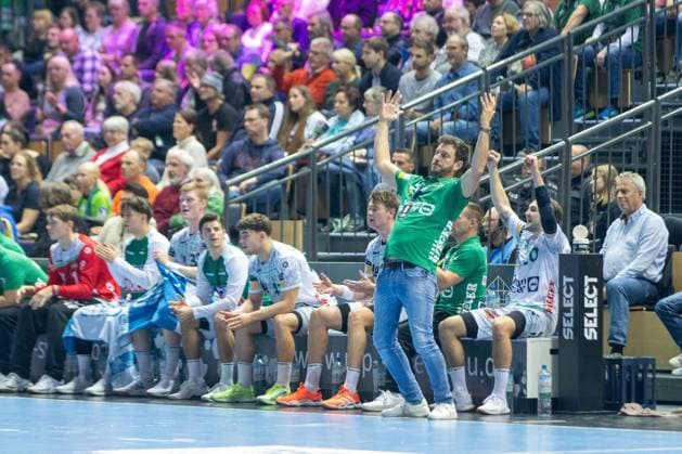 Benjamin Matschke Frisch Auf Goeppingen, Coach is unhappy with a decision and gesticulates GER, HSG Wetzlar vs FRISCH AUF Goeppingen, Handball, 1 Bundesliga Men, Matchday 10, Season 2025 2026, 23 10 2025 GER, HSG Wetzlar vs FRISCH AUF Goeppingen, Handball, 1 Bundesliga Men, Matchday 10, Season 2025 2026, 23 10 2025 Wetzlar Copyright: xEibner-Pressefoto GerhardxWingenx EP_GWR