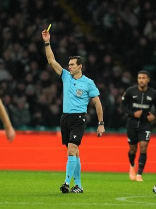 Referee Juan Martinez Munuera Celtic v Sturm Graz, UEFA Europa League, Group Stage, Football, Celtic Park, Glasgow, Scotland, UK - 23 Oct 2025Glasgow Celtic Park United Kingdom EDITORIAL USE ONLY No use with unauthorised audio, video, data, fixture lists, club league logos or live services. Online in-match use limited to 120 images, no video emulation. No use in betting, games or single club league player publications. Copyright: xStuartxWallace Shutterstockx 15567786cz