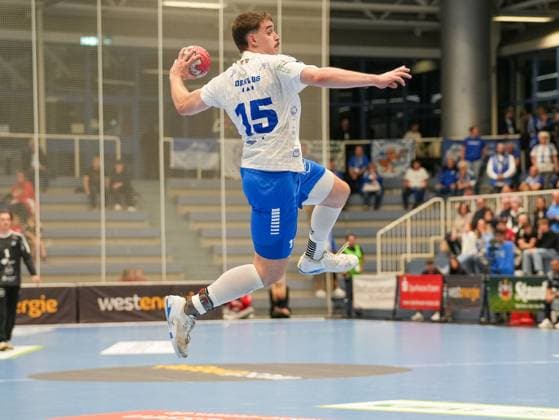 Marcel Nowak Dessau Rosslauer HV 06, 15 on jump shot TuSEM Essen vs Dessau Rosslauer HV 06, Handball, 2 Bundesliga, Matchday 9, Season 2025 2026, 24 10 2025 TuSEM Essen vs Dessau Rosslauer HV 06, Handball, 2 Bundesliga, Matchday 9, Season 2025 2026, 24 10 2025 Essen Copyright: xEibner-Pressefoto DamianxKruczynx EP_DKI