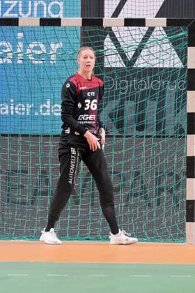 Helen van Beurden HSG Bensheim Auerbach, 36 TusSies Metzingen vs HSG Bensheim Auerbach, Handball, Alsco HBF, 5 League Matchday, Season 2025 2026, 29 10 2025 TusSies Metzingen vs HSG Bensheim Auerbach, Handball, Alsco HBF, 5 League Matchday, Season 2025 2026, 29 10 2025 Tuebingen Copyright: xEibner-Pressefoto TobiasxBaurx EP_TBR