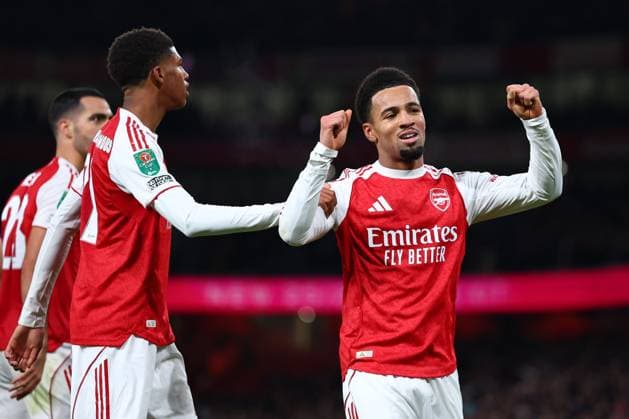 Ethan Nwaneri of Arsenal celebrates after scoring a goal (1-0) Arsenal v Brighton and Hove Albion, EFL Carabao Cup, Fourth Round, Football, Emirates Stadium, London, UK - 29 Oct 2025London Emirates Stadium United Kingdom EDITORIAL USE ONLY No use with unauthorised audio, video, data, fixture lists, club league logos or live services. Online in-match use limited to 120 images, no video emulation. No use in betting, games or single club league player publications. Copyright: xSimonxDael Shutterstockx 15627827aq