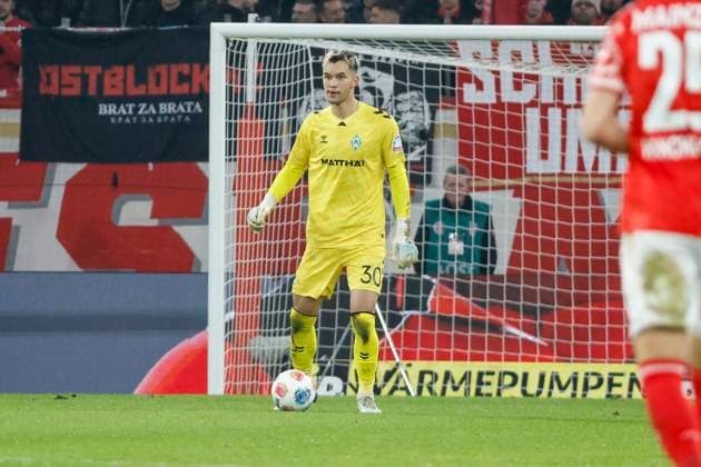 Mio Backhaus SV Werder Bremen, 30 , Germany, Football, 1 Bundesliga, 9 Matchday, 2025 2026, 1 FSV Mainz vs Werder Bremen, 01 11 2025, Mewa Arena, Mainz, Germany Mainz Mewa Arena Rheinland Pfalz Germany Copyright: xGrantxHubbsx