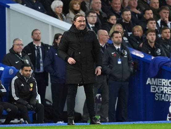 Daniel Farke manager of Leeds United on the sideline. Brighton and Hove Albion v Leeds United, Premier League, Football, American Express Community Stadium, Brighton, UK - 01 Nov 2025Brighton American Express Community Stadi United Kingdom EDITORIAL USE ONLY No use with unauthorised audio, video, data, fixture lists, club league logos or live services. Online in-match use limited to 120 images, no video emulation. No use in betting, games or single club league player publications. Copyright: xSeanxRyan Shutterstockx 15639793br