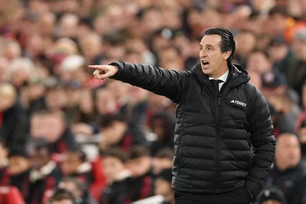 Unai Emery Manager of Aston Villa Liverpool v Aston Villa, Premier League, Football, Anfield, Liverpool, UK - 01 Nov 2025Liverpool Anfield United Kingdom EDITORIAL USE ONLY No use with unauthorised audio, video, data, fixture lists, club league logos or live services. Online in-match use limited to 120 images, no video emulation. No use in betting, games or single club league player publications. Copyright: xRyanxBrowne Shutterstockx 15641376an