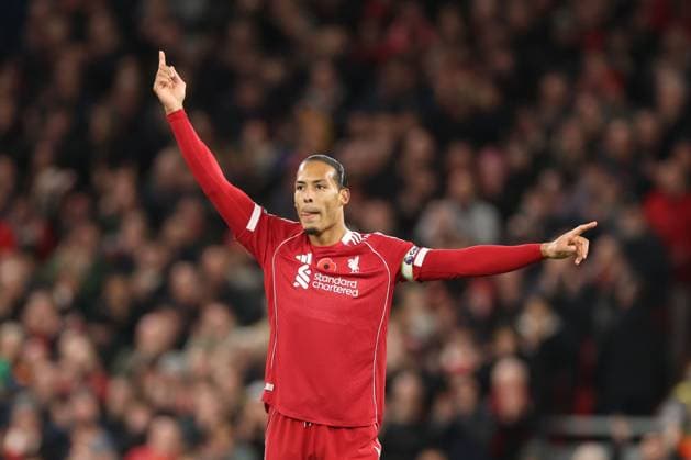 Virgil van Dijk of Liverpool Liverpool v Aston Villa, Premier League, Football, Anfield, Liverpool, UK - 01 Nov 2025Liverpool Anfield United Kingdom EDITORIAL USE ONLY No use with unauthorised audio, video, data, fixture lists, club league logos or live services. Online in-match use limited to 120 images, no video emulation. No use in betting, games or single club league player publications. Copyright: xRyanxBrowne Shutterstockx 15641376aq