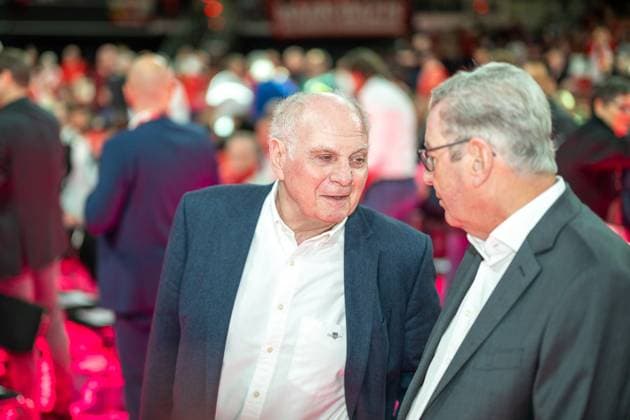 Uli Hoeneß FC Bayern Muenchen, Honorary President , GER, FC Bayern Muenchen, Football, Bundesliga, Annual General Meeting FC Bayern Muenchen eV 2025, 02 11 2025, DFL DFB REGULATIONS PROHIBIT ANY USE OF PHOTOGRAPHS AS IMAGE SEQUENCES AND OR QUASI VIDEO, GER, FC Bayern Muenchen, Football, Bundesliga, Annual General Meeting FC Bayern Muenchen eV 2025, 02 11 2025 Muenchen Copyright: xEibner-Pressefotox EP_EER