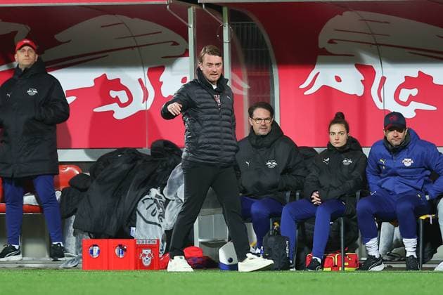 RB Leipzig Jena 1 Bundesliga Women Leipzig, Training Center at Cottaweg, 06 11 2025, Football, Women, Season 2025 2026, Women Bundesliga, 9 Matchday , RB Leipzig FC Carl Zeiss Jena , In the picture Coach Jonas Stephan RB Leipzig ,