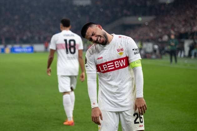 Goal for 2 0 by Deniz Undav VfB Stuttgart 26 , cheers, goal celebration, celebrates his goal GER, VfB Stuttgart vs Feyenoord Rotterdam, Football, UEFA Europa League, Men, Matchday 4, Season 2025 2026, 06 11 2025, GER, VfB Stuttgart vs Feyenoord Rotterdam, Football, UEFA Europa League, Men, Matchday 4, Season 2025 2026, 06 11 2025 Stuttgart Copyright: xEibner-Pressefoto WolfgangxFrankx EP_WFK
