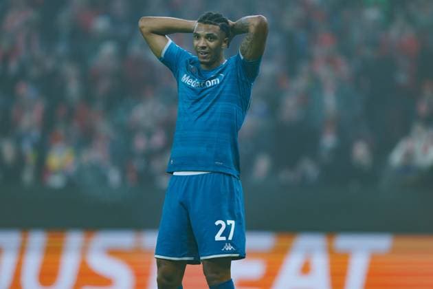 Cher Ndour AC Florence , FSV Mainz 05 vs AC Florence, Football, Conference League, Matchday 3, Season 2025 2026, 06 11 2025 DFB regulations prohibit any use of photographs as image sequences and or quasi video FSV Mainz 05 vs AC Florence, Football, Conference League, Matchday 3, Season 2025 2026, 06 11 2025 Copyright: xEibner-Pressefoto AlexanderxNeisx EP_ANS