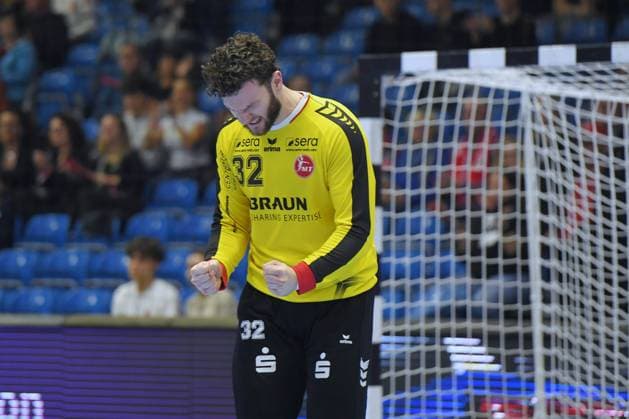 Kristof Palasics goalkeeper MT Melsungen 3 , GER, MT Melsungen Ferencvarosi Torna Club Green Collect Budapest HUN l, Handball, EHF European League Maenner, Group Matches, Season 2025 2026, 11 11 2025, GER, MT Melsungen FTC Green Collect, Handball, EHF Maenner, Group Matches, Season 2025 2026, 11 11 2025 Kassel Copyright: xEibner-Pressefotox xRolandxSippex EP_RSL