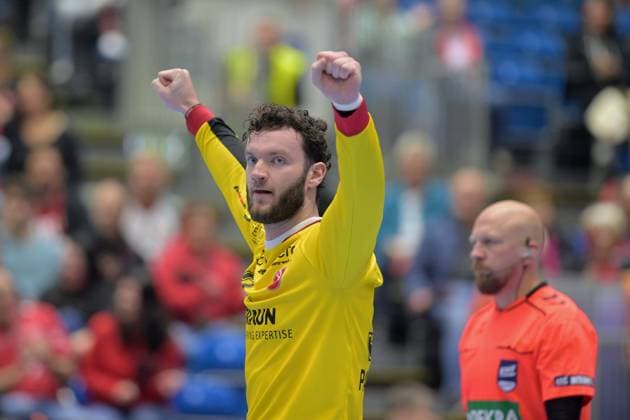 Kristof Palasics goalkeeper MT Melsungen 3 , GER, MT Melsungen Ferencvarosi Torna Club Green Collect Budapest HUN l, Handball, EHF European League Maenner, Group Matches, Season 2025 2026, 11 11 2025, GER, MT Melsungen FTC Green Collect, Handball, EHF Maenner, Group Matches, Season 2025 2026, 11 11 2025 Kassel Copyright: xEibner-Pressefotox xRolandxSippex EP_RSL