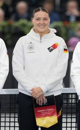 Billie Jean King Cup 2025 Play Offs, TC Ismaning, Munich, Germany, Opening Ceremony, Team Germany, L R Team Captain Rainer Schuettler, Eva Lys, Ella Seidel, Anna Lena Friedsam, Jule Niemeier and Tessa Brockmann Tennis Billie Jean King Cup 2025 ITF Billie Jean King Cup TC Ismaning Ismaning Bavaria Germany November 14, 2025 Billie Jean King Cup 2025 Play Offs, TC Ismaning, Munich, Germany, Opening Ceremony, Team Germany, L R Team captains Rainer Schuettler, Eva Lys, Ella Seidel, Anna Lena Friedsam, Jule Niemeier and Tessa Brockmann Tennis Billie Jean King Cup 2025 ITF Billie Jean King Cup TC Ismaning Ismaning Bayern Germany November 14, 2025 Billie Jean King Cup 2025 Play Offs, TC Ismaning, Munich, Germany, Opening Ceremony, Team Germany Tennis Billie Jean King Cup 2025 ITF Billie Jean King Cup TC Ismaning Ismaning Bayern Germany November 14, 2025 Copyright: xJuergenxHasenkopfx