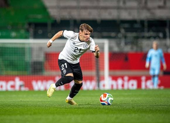 Football, Youth, Season 2025 26, U21, European Championship Qualification Group F, Matchday 6 in Fürth, Germany Malta, Lennart Karl U21, Germany , 14 11 2025, Copyright: xSebastianxRäppold MatthiasxKochx