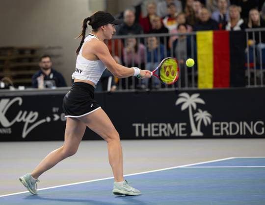 Billie Jean King Cup 2025 Play Offs, TC Ismaning, Munich, Germany, Opening Ceremony, Team Germany, Eva Lys Tennis Billie Jean King Cup 2025 ITF Billie Jean King Cup TC Ismaning Ismaning Bavaria Germany November 14, 2025 Billie Jean King Cup 2025 Play Offs, TC Ismaning, Munich, Germany, Opening Ceremony, Team Germany, Eva Lys Tennis Billie Jean King Cup 2025 ITF Billie Jean King Cup TC Ismaning Ismaning Bavaria Germany November 14, 2025 Copyright: xJuergenxHasenkopfx