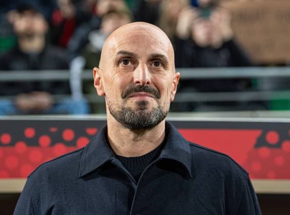 Football, Youth, Season 2025 26, U21, European Championship Qualification Group F, Matchday 6 in Fürth, Germany Malta, Coach Antonio Di Salvo U21, Germany , 14 11 2025, Copyright: xSebastianxRäppold MatthiasxKochx