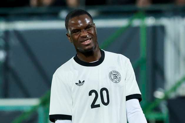 Ilyas Ansah Germany looks disappointed, UEFA Under21 Championship Group F MD 6, Germany U21 v Malta U21, Sportpark Ronhof Thomas Sommer, November 14, 2025 in Furth, Germany Photo by Marco Steinbrenner DeFodi Images Ilyas Ansah Germany looks dejected, UEFA Under21 Championship Group F MD 6, Germany U21 v Malta U21, Sportpark Ronhof Thomas Sommer, November 14, 2025 in Furth, Germany Photo by Marco Steinbrenner DeFodi Images DFB DFL REGULATIONS PROHIBIT ANY USE OF PHOTOGRAPHS AS IMAGE SEQUENCES AND OR QUASI VIDEO