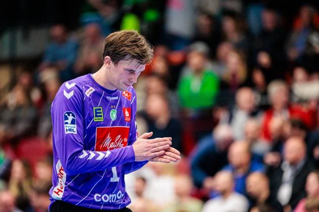 Malte Semisch GWD Minden, 01 GER, GWD Minden vs SC DHfK Leipzig, Handball, 1 Bundesliga, Matchday 12, Season 2025 2026, 14 11 2025 GER, GWD Minden vs SC DHfK Leipzig, Handball, 1 Bundesliga, Matchday 12, Season 2025 2026, 14 11 2025 Luebbecke Copyright: xEibner-Pressefoto JanxRollingerx EP_JSK