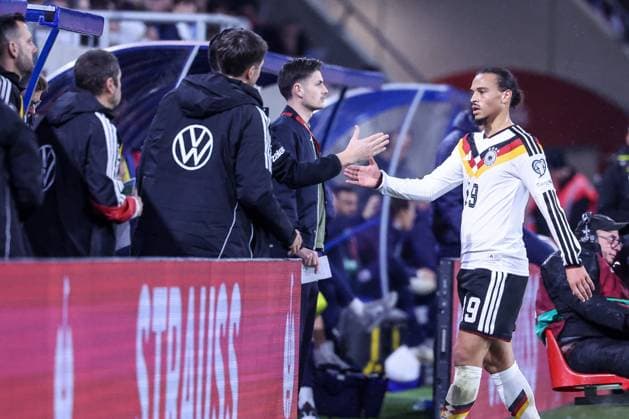 Leroy Sane Germany during his substitution, Luxembourg vs Germany, Football, Men, World Cup Qualification, Group match, Group stage, Group A, Stade de Luxembourg, UEFA,14 11 2025 Luxembourg City Luxembourg Copyright: xkolbert-press MartinxAgüerax