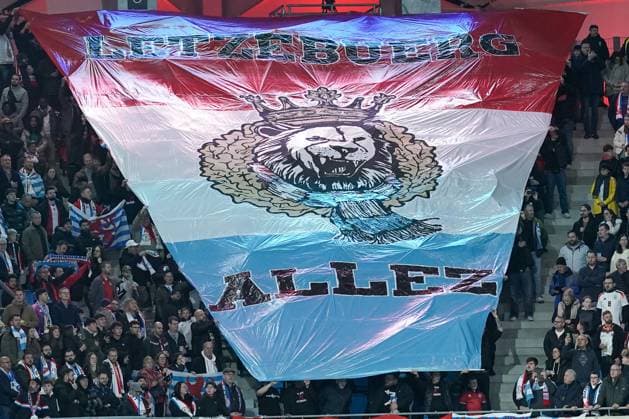 Soccer World Cup Qualification 2025 2026 14 11 2025, Soccer international match, international match, World Cup Qualification, 2025 2026, Group A, Luxembourg, Stade de Luxembourg, Kockelscheuer, Luxembourg LUX Germany, Germany GER vl Choreo M Block