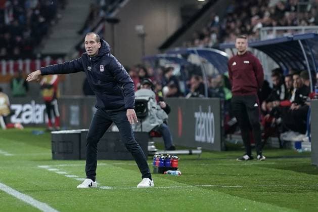 Soccer World Cup Qualification 2025 2026 14 11 2025, Soccer international match, international match, World Cup Qualification, 2025 2026, Group A, Luxembourg, Stade de Luxembourg, Kockelscheuer, Luxembourg LUX Germany, Germany GER vl Jeff Strasser Trainer, Coach Luxembourg, Luxembourg, FLF