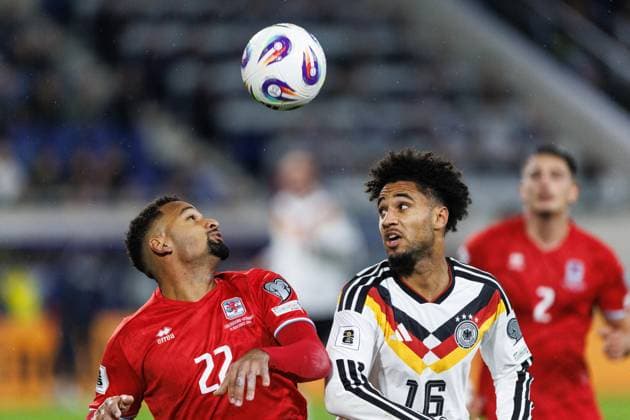 Kevin Schade Germany in duel with Marvin Martins Luxembourg , Luxembourg vs Germany, Football, European Qualifiers, Matchday 09, Season 2025 2026, 14 11 2025 Luxembourg vs Germany, Football, European Qualifiers, Matchday 09, Season 2025 2026, 14 11 2025 Copyright: xEibner-Pressefoto AlexanderxNeisx EP_ANS