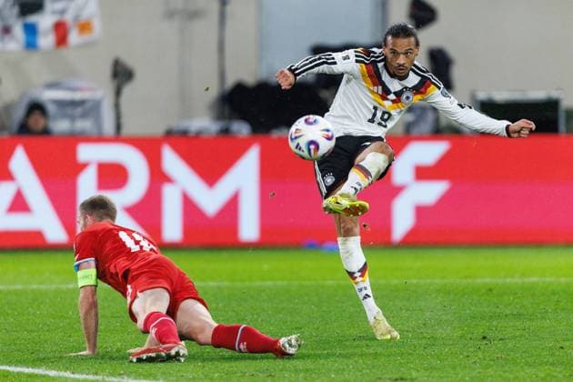 Leroy Sane Germany in duel with Laurent Jans Luxembourg Luxembourg vs Germany, Football, European Qualifiers, Matchday 09, Season 2025 2026, 14 11 2025 Luxembourg vs Germany, Football, European Qualifiers, Matchday 09, Season 2025 2026, 14 11 2025 Copyright: xEibner-Pressefoto AlexanderxNeisx EP_ANS