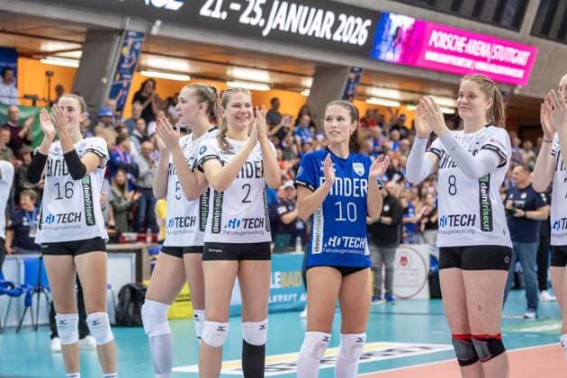 GER, Allianz MTV Stuttgart vs Binder Blaubaeren Flacht, Volleyball Bundesliga, VBL, Season 2025 2026, 15 11 2025 GER, Allianz MTV Stuttgart vs Binder Blaubaeren Flacht, Volleyball Bundesliga, VBL, Season 2025 2026, 15 11 2025 Stuttgart Copyright: xSandyxDinkelackerx EP_SDR
