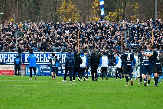 SV Babelsberg 03 FC Energie Cottbus, State Cup, Quarter-final, Season 25 26, Football, 15 11 2025, Potsdam, Photo Benjamin Feller Babelsberg Fans, SV Babelsberg 03 FC Energie Cottbus, State Cup Brandenburg, Quarter-final, Season 25 26, Football, 15 11 2025, Potsdam Potsdam Karl Liebknecht Stadion Brandenburg Deutschalnd Copyright: xBenjaminxFellerx