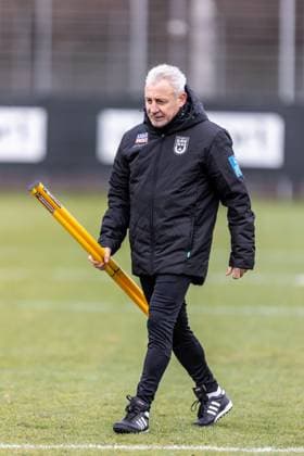 Football, Season 2025 2026, 3 Liga, Training ground at the Donaustadion, Public training SSV Ulm 1846 Football, 17 11 2025 17 11 2025, Football, Season 2025 2026, 3 Liga, Training ground at the Donaustadion, Public training SSV Ulm 1846 Football, first session of new head coach Pavel Dotchev SSV Ulm 1846 Football Photo Lucca Fundel Ulm Training ground at the Donaustadion Baden Württemberg Germany