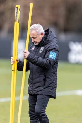 Football, Season 2025 2026, 3 Liga, Training ground at the Donaustadion, Public training SSV Ulm 1846 Football, 17 11 2025 17 11 2025, Football, Season 2025 2026, 3 Liga, Training ground at the Donaustadion, Public training SSV Ulm 1846 Football, first session of new head coach Pavel Dotchev SSV Ulm 1846 Football Photo Lucca Fundel Ulm Training ground at the Donaustadion Baden Württemberg Germany