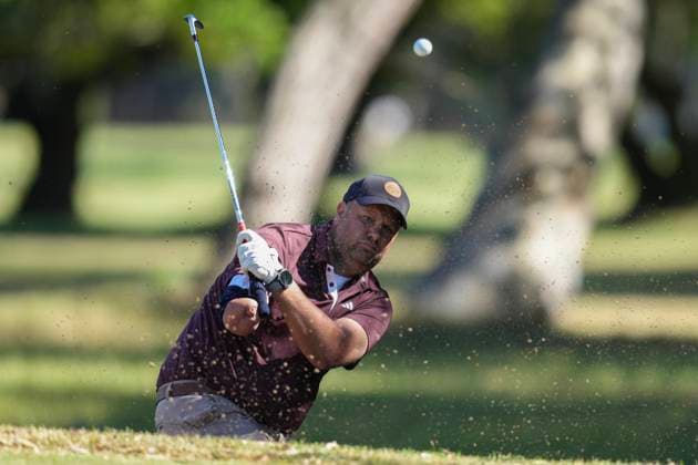 Cape Town Disabled Golf Open 2025 in Cape Town, South Africa Willem Can Aswegen from South Africa in action during the Cape Town Disabled Golf Open 2025 in Cape Town, South Africa, on November 17, 2025. The Cape Town Disabled Golf Open celebrates inclusion, ability, and the remarkable talent of golfers with disabilities a true showcase of determination and community spirit. It is one of the top disabled golf tournaments in the world with an international field of competitors. People suffering from any number of physical disabilities including arm and leg amputees, hemiplegics, paraplegics, stroke victims, Les Autres, blind and deaf people that are able to grip the club with at least one hand and hit the ball can compete. Cape Town South Africa Copyright: xMatrixxImagesx xNicxBothmax