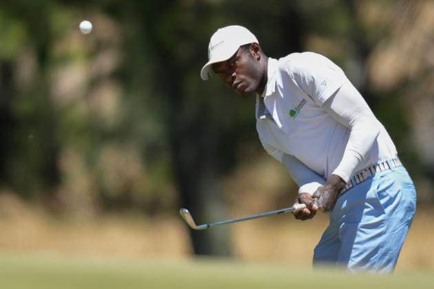 Cape Town Disabled Golf Open 2025 in Cape Town, South Africa Issa Nlareb A Amang from Cameroon in action during the Cape Town Disabled Golf Open 2025 in Cape Town, South Africa, on November 17, 2025. The Cape Town Disabled Golf Open celebrates inclusion, ability, and the remarkable talent of golfers with disabilities a true showcase of determination and community spirit. It is one of the top disabled golf tournaments in the world with an international field of competitors. People suffering from any number of physical disabilities including arm and leg amputees, hemiplegics, paraplegics, stroke victims, Les Autres, blind and deaf people that are able to grip the club with at least one hand and hit the ball can compete. Cape Town South Africa Copyright: xMatrixxImagesx xNicxBothmax