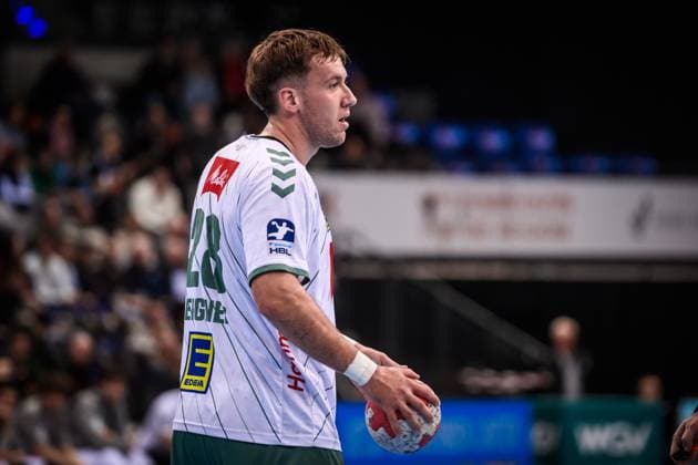 Tom Bergner TSV GWD Minden, 28 GER, TVB 1898 Stuttgart TSV GWD Minden, DAIKIN HBL, Handball, Bundesliga, Matchday 13, Season 2025 2026, 20 11 2025 GER, TVB 1898 Stuttgart TSV GWD Minden, DAIKIN HBL, Handball, Bundesliga, Matchday 13, Season 2025 2026, 20 11 2025 Stuttgart Copyright: xSandyxDinkelackerx EP_SDR