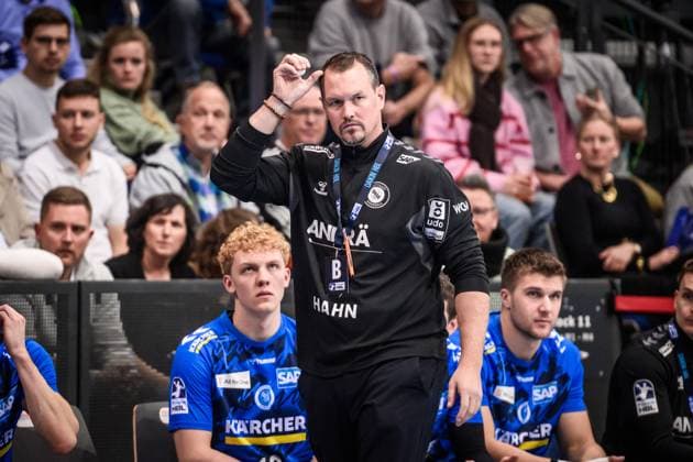Misha Kaufmann TVB Stuttgart, Coach critical look at the record GER, TVB 1898 Stuttgart TSV GWD Minden, DAIKIN HBL, Handball, Bundesliga, Matchday 13, Season 2025 2026, 20 11 2025 GER, TVB 1898 Stuttgart TSV GWD Minden, DAIKIN HBL, Handball, Bundesliga, Matchday 13, Season 2025 2026, 20 11 2025 Stuttgart Copyright: xSandyxDinkelackerx EP_SDR