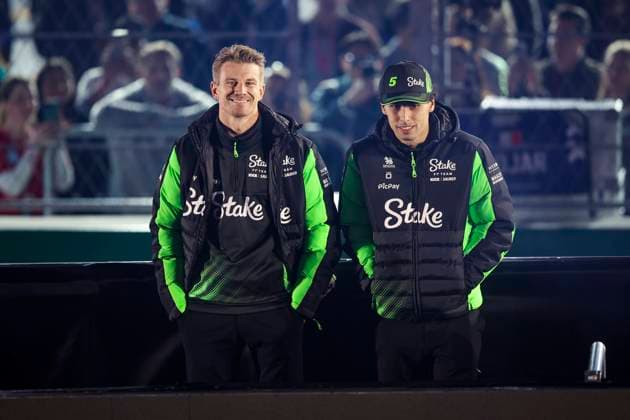 F1 - LAS VEGAS GRAND PRIX 2025 HULKENBERG Nico (ger), Stake F1 Team Kick C45, portrait BORTOLETO Gabriel (bra), Stake F1 Team Kick C45, portrait during the 2025 Formula 1 Las Vegas Grand Prix, 22th round of the 2025 FIA Formula One World Championship, WM, Weltmeisterschaft from November 21 to 23, 2025 on the Las Vegas Strip Circuit, in Paradise, Nevada, United States of America - ParadiseUnited States Copyright: xXavixBonillax