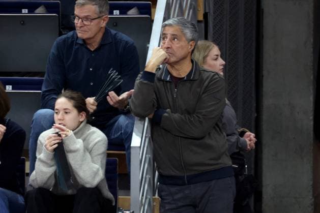 DEU, DVV, 1 VBL, BR Volleys vs ASV Dachau, 23 11 2025, Max Schmeling Halle, Berlin, DEU, DVV, 1 VBL, BR Volleys vs ASV Dachau, in the picture President Niromand BR Volleys nordphotoxGmbHx xEngler nph00076