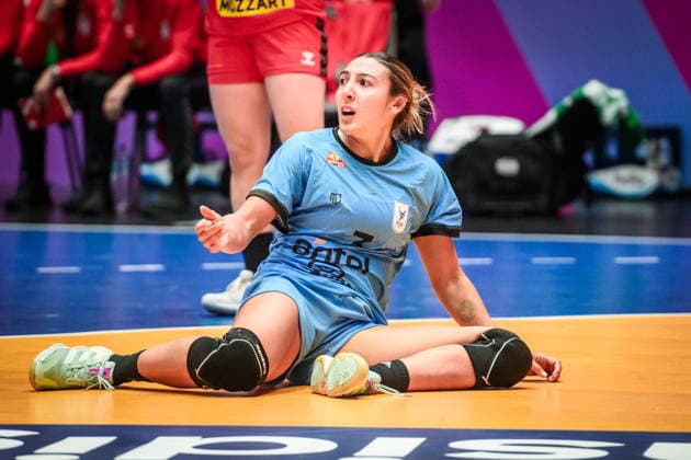 Sabrina Grieco Vigna Uruguay, 03 GER, Serbia Uruguay, Handball World Championship, Preliminary Round, Group C, 26 11 2025 GER, Serbia Uruguay, Handball World Championship, Preliminary Round, Group C, 26 11 2025 Stuttgart Copyright: xSandyxDinkelackerx EP_SDR