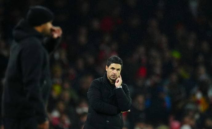 Arsenal Manager Mikel Arteta Arsenal v Bayern Munich, UEFA Champions League, Group Stage, Football, Emirates Stadium, London, UK- 26 Nov 2025London Emirates Stadium United Kingdom EDITORIAL USE ONLY No use with unauthorised audio, video, data, fixture lists, club league logos or live services. Online in-match use limited to 120 images, no video emulation. No use in betting, games or single club league player publications. Copyright: xJavierxGarcia Shutterstockx 15927947as