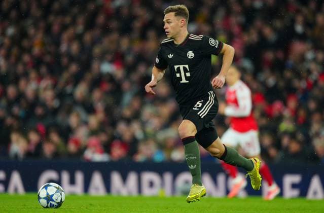 Joshua Kimmich of Bayern Munich Arsenal v Bayern Munich, UEFA Champions League, Group Stage, Football, Emirates Stadium, London, UK- 26 Nov 2025London Emirates Stadium United Kingdom EDITORIAL USE ONLY No use with unauthorised audio, video, data, fixture lists, club league logos or live services. Online in-match use limited to 120 images, no video emulation. No use in betting, games or single club league player publications. Copyright: xJavierxGarcia Shutterstockx 15927947ej