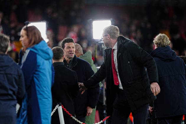 Michael Ballack and Per Mertesacker ENG, FC Arsenal vs FC Bayern Muenchen, Football, UEFA Champions League, Matchday 5, 2025 2026 season, 26 11 2025 ENG, FC Arsenal vs FC Bayern Muenchen, Football, UEFA Champions League, Matchday 5, 2025 2026 season, 26 11 2025 London Copyright: xEibner-Pressefoto MarcelxvonxFehrnx EP_MFN