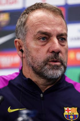 November 28, 2025, Sant Joan Despi, Barcelona, SPAIN: Hansi Flick, head coach of FC Barcelona, Barca attends his press conference, PK, Pressekonferenz during the training day of FC Barcelona ahead the Spanish League, La Liga EA Sports, football match against Deportivo Alaves at Ciudad Esportiva Joan Gamper on November 28, 2025 in Sant Joan Despi, Barcelona, Spain. Sant Joan Despi SPAIN - ZUMAa181 20251128_zaa_a181_044 Copyright: xJavierxBorregox