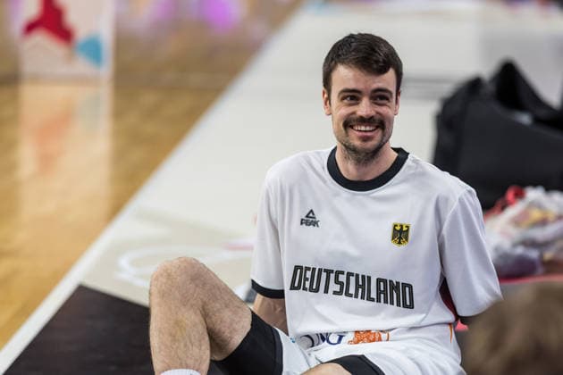 GER, FIBA Basketball World Cup 2027, European Qualifiers, Germany Israel 28 11 2025, Ratiopharm Arena, Neu Ulm, GER, FIBA Basketball World Cup 2027, European Qualifiers, Germany Israel Jonas Mattisseck Germany, No15 Â Photo Alexander Trienitz Neu Ulm Ratiopharm Arena Bayern Germany