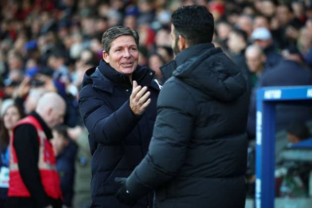 Oliver Glasner manager of Crystal Palace shake hands with Ruben Amorim manager of Manchester United, ManU ahead of kick off Crystal Palace v Manchester United, Premier League, Football, Selhurst Park, London, UK - 30 Nov 2025London Selhurst Park United Kingdom EDITORIAL USE ONLY No use with unauthorised audio, video, data, fixture lists, club league logos or live services. Online in-match use limited to 120 images, no video emulation. No use in betting, games or single club league player publications. Copyright: xSimonxDael Shutterstockx 15941699z