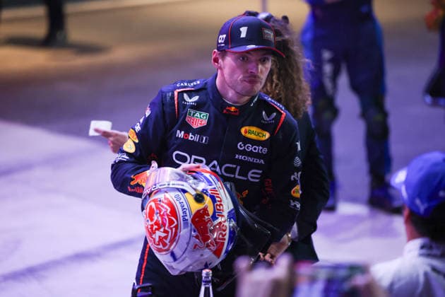 Max Verstappen Oracle Red Bull Racing, 01 , Parc Ferme, Race, QAT, Formula 1 World Championship, Qatar Grand Prix, Doha, Lusail, Lusail International Circuit, Sunday, Race Day, 30 11 2025 QAT, Formula 1 World Championship, Qatar Grand Prix, Doha, Lusail, Lusail International Circuit, Sunday, Race Day, 30 11 2025 Doha Copyright: xEibner-Pressefoto AnnikaxGrafx EP_AGF