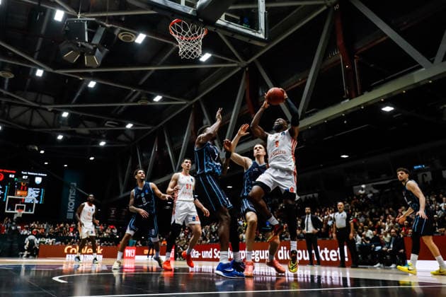 GER, BKT EuroCup, Season 2025 2026, Niners Chemnitz Turk Telekom Ankara 04 12 2025, Messe, Chemnitz, GER, BKT EuroCup, Season 2025 2026, Niners Chemnitz Turk Telekom Ankara John Edward Newman III Niners Chemnitz, 9 Photo Alexander Trienitz Chemnitz Messe Sachsen Germany